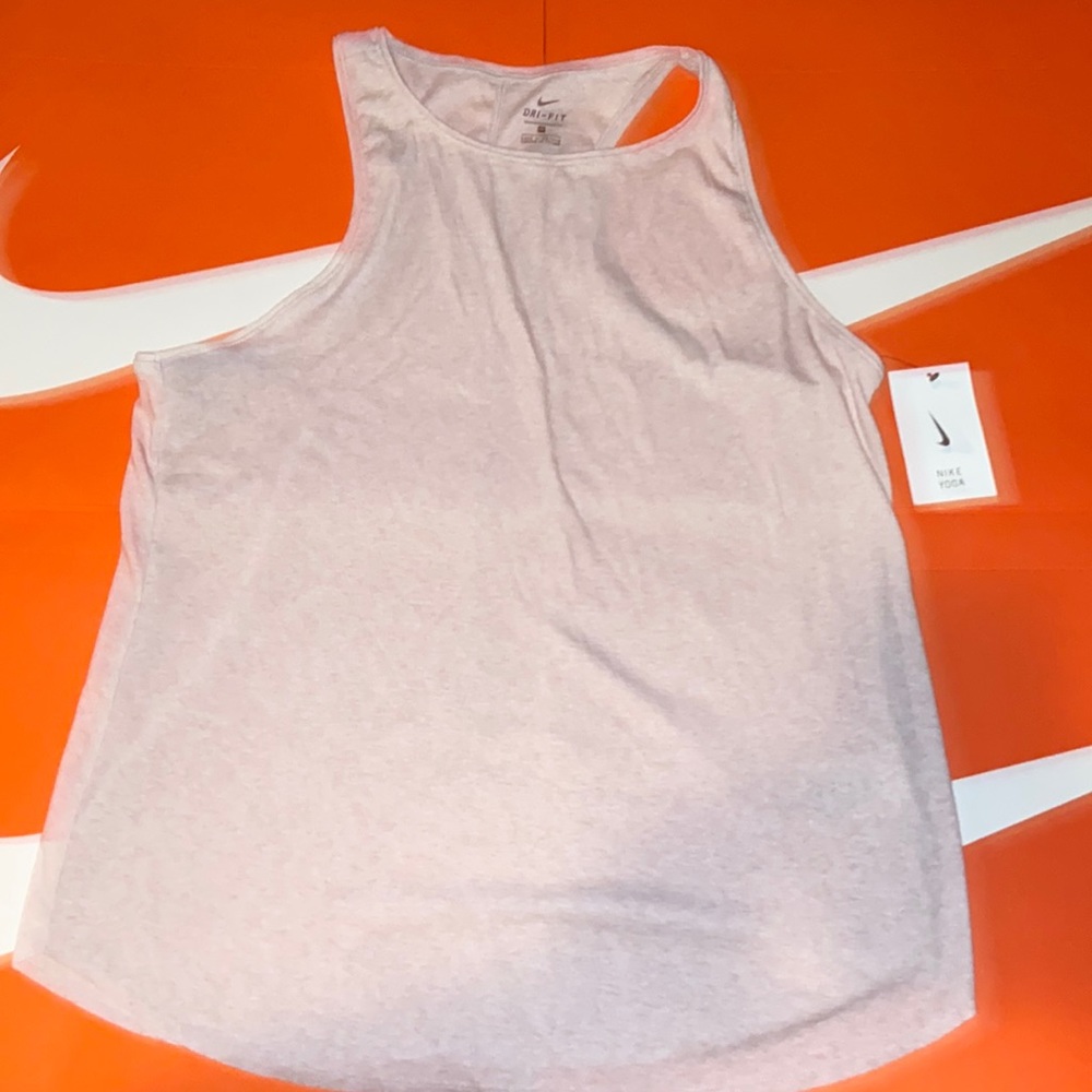 NWT Nike Yoga pink tank top